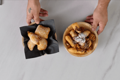 Frittierte Pizza-Desserts