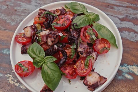 Lauwarmer Pulpo-Salat