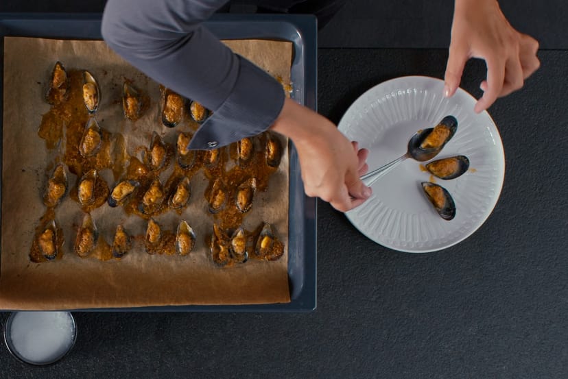 Moules Farcies mit Beurre Café de Paris