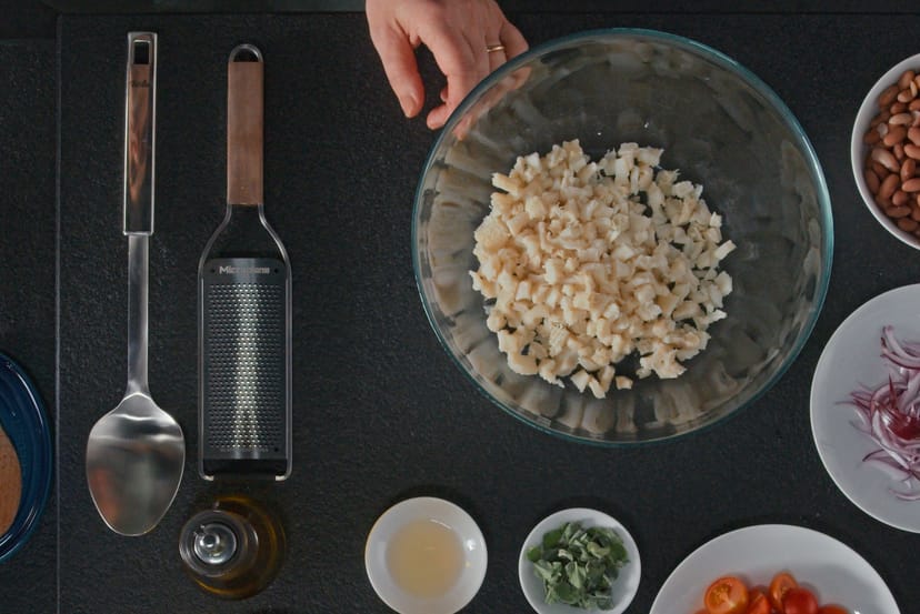 Insalata di trippa e fagioli (Kutteln-Bohnen-Salat)