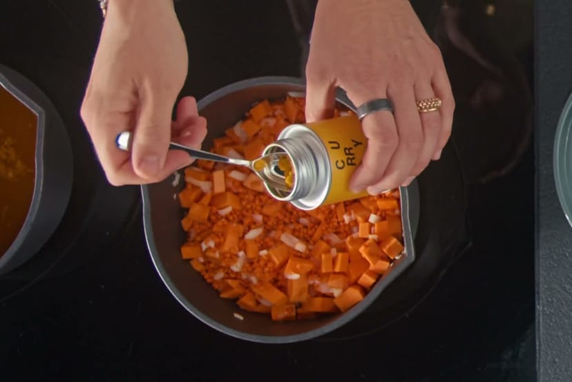 Goldene Süßkartoffelsuppe