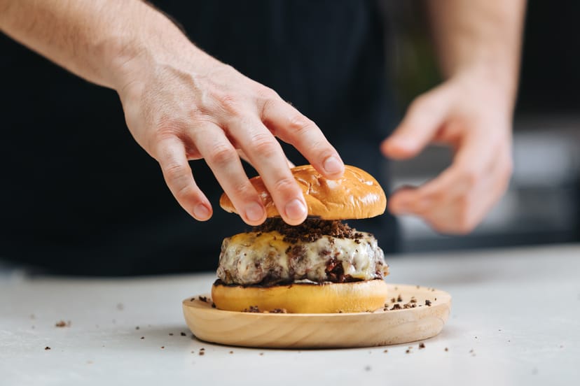 Hamburger mit  Juancho de la Rica